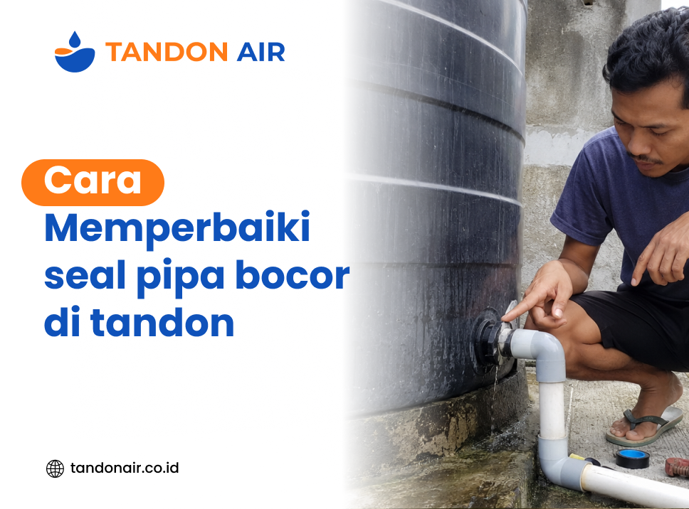 Cara memperbaiki seal pipa bocor di tandon
