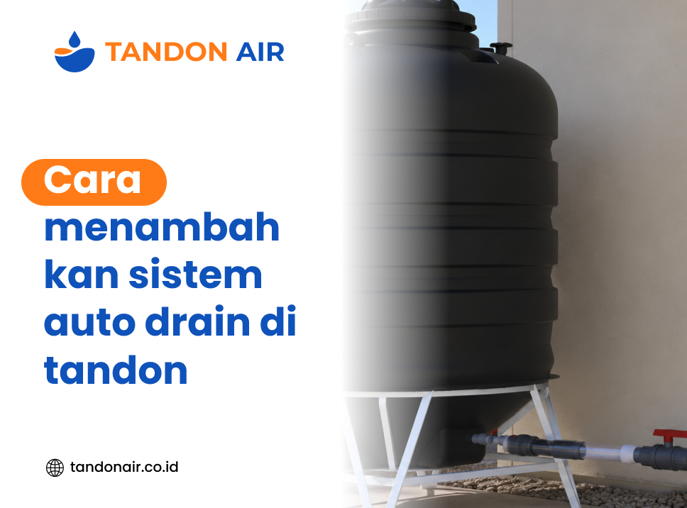 Cara menambahkan sistem auto drain di tandon