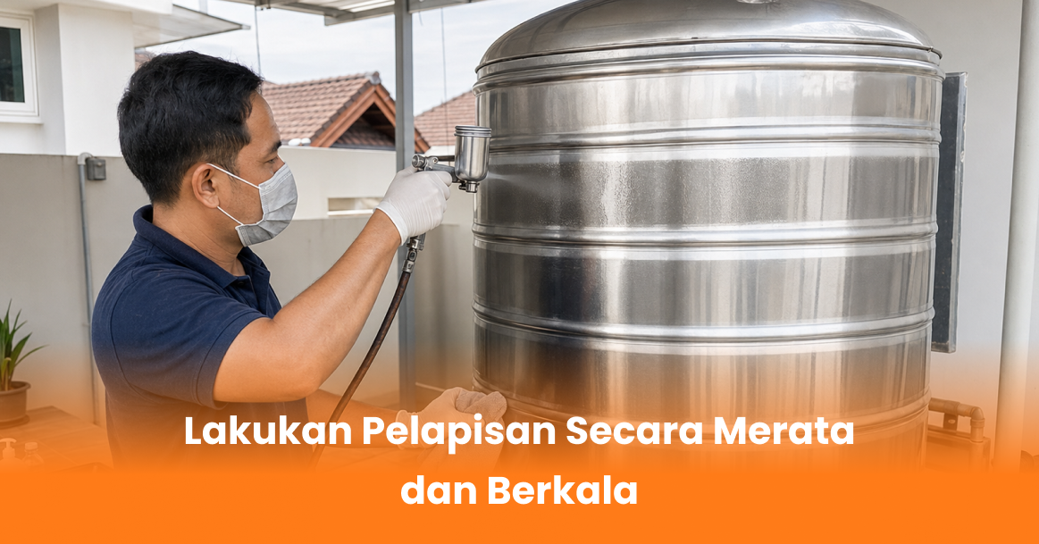 Lakukan Pelapisan Secara Merata dan Berkala