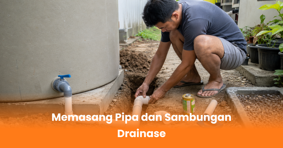 Memasang Pipa dan Sambungan Drainase