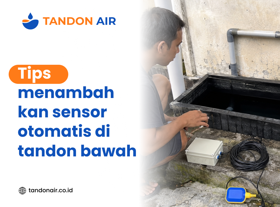 Tips menambahkan sensor otomatis di tandon bawah