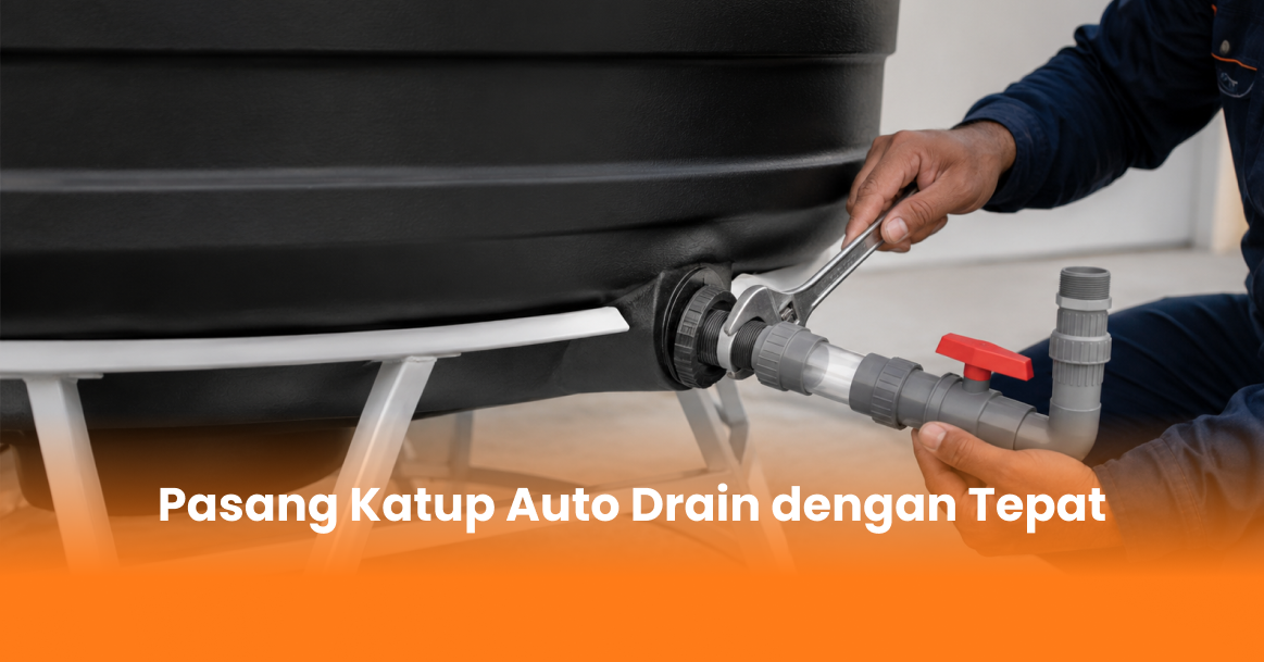 Pasang Katup Auto Drain dengan Tepat