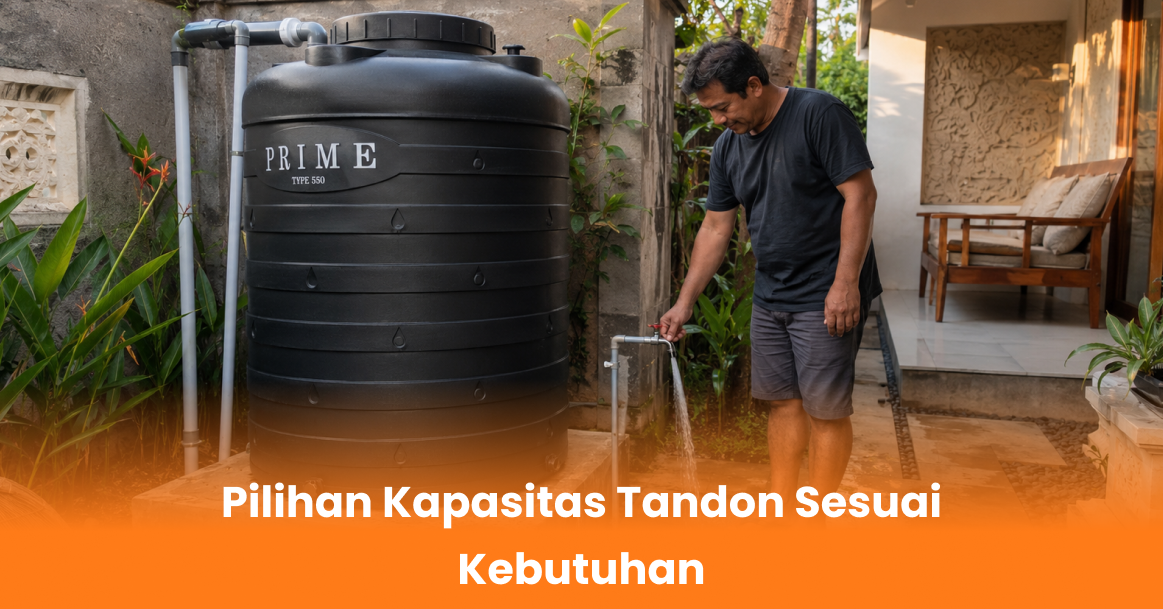 Pilihan Kapasitas Tandon Sesuai Kebutuhan