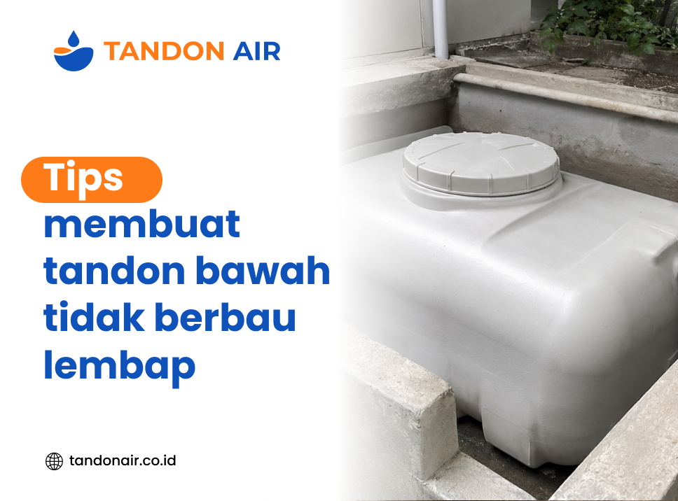 Tips membuat tandon bawah tidak berbau lembap