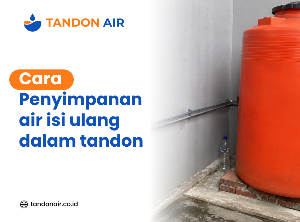 Cara penyimpanan air isi ulang dalam tandon
