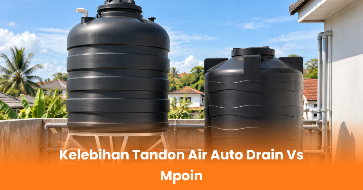 Kelebihan Tandon Air Auto Drain Vs Mpoin